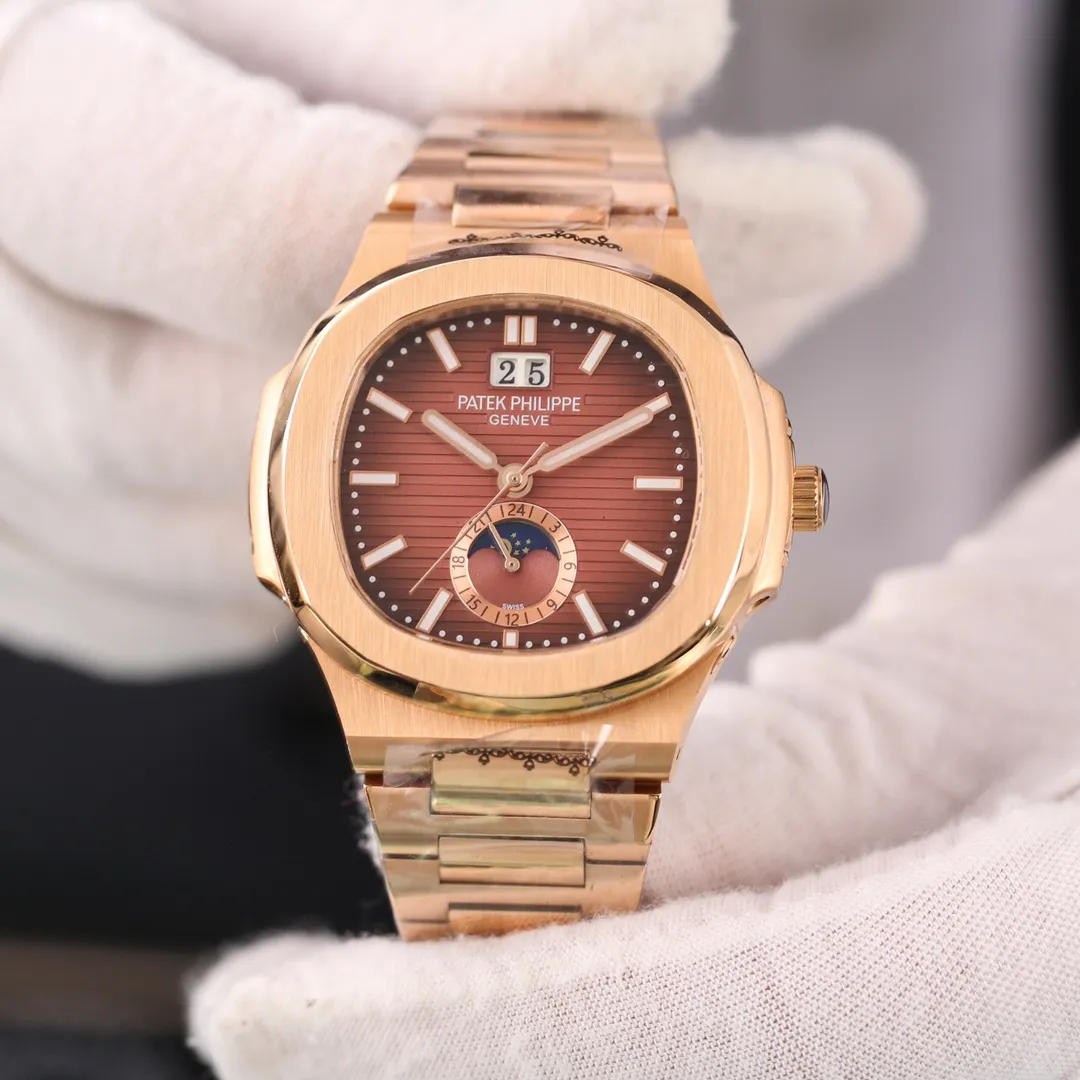 【High-end replica】💰1720! Patek Philippe 🔥Boutique Recommendation🔥Launched🔥🔥 [Type]: Boutique men's watch [Strap]: Genuine cowhide/316 stainless steel strap [Movement]: Imported Citizen 8215 mechanical movement [Mirror]: Mineral strengthened glass (higher definition) Elegant taste Vast and majestic Ingenuity A treasure for the wrist Size: 45mm in diameter and 13mm thick Hot sale! Welcome to reprint!